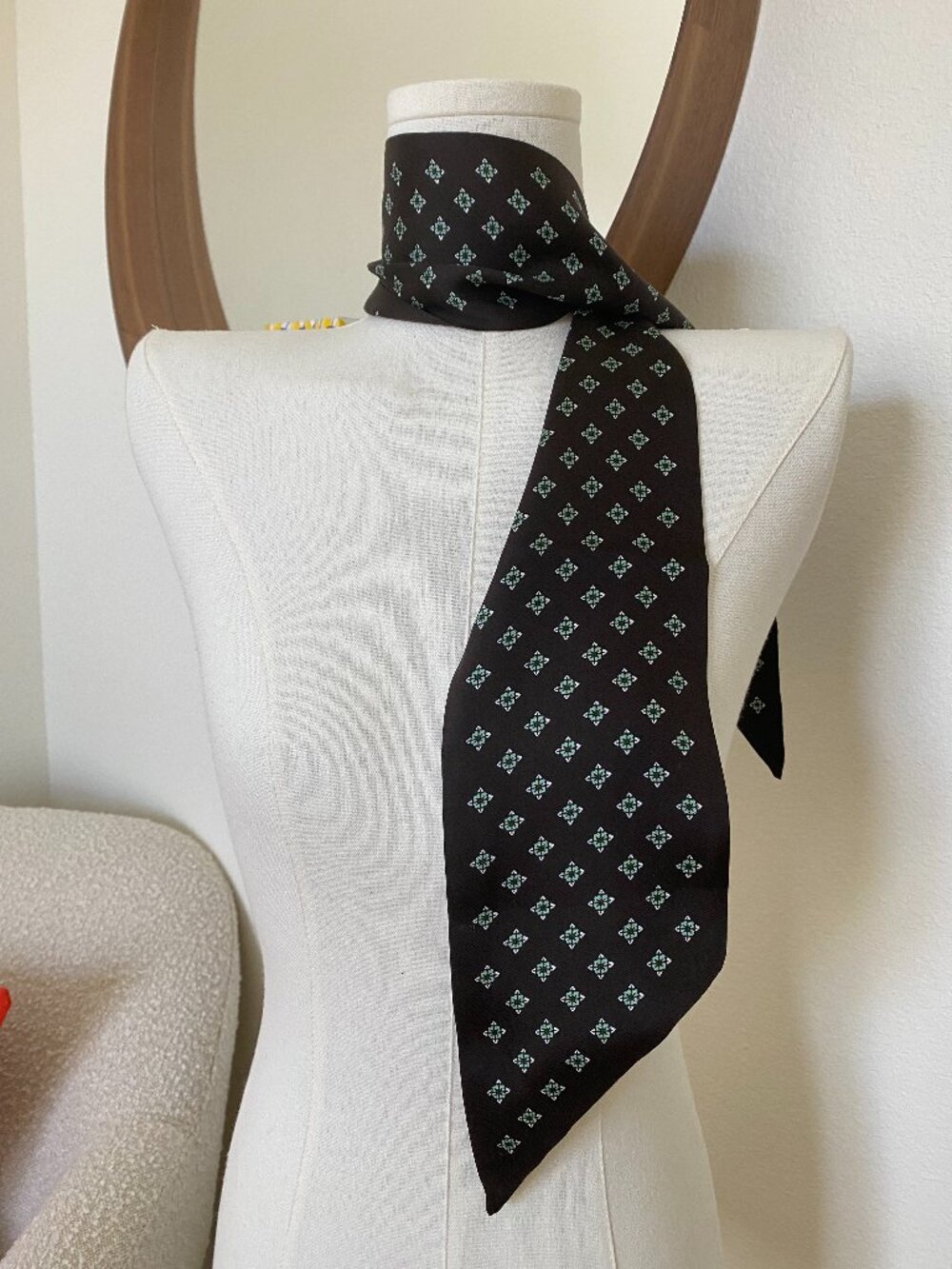 NWT Madewell silk scarf in 'molasses'